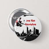 parkour, schließen sich der Revolution an Button (Vorne & Hinten)