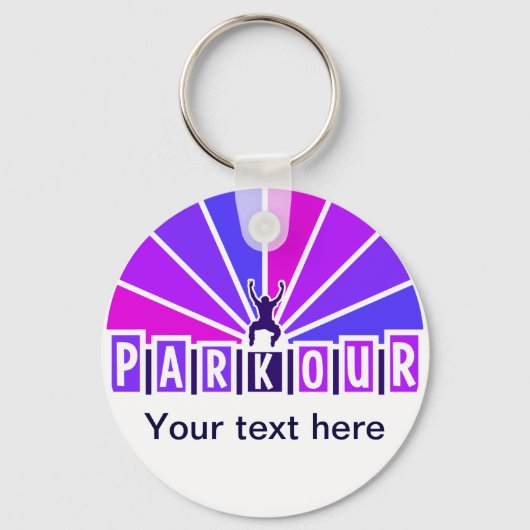PARKOUR-Schlüsselkette Schlüsselanhänger (Vorderseite)