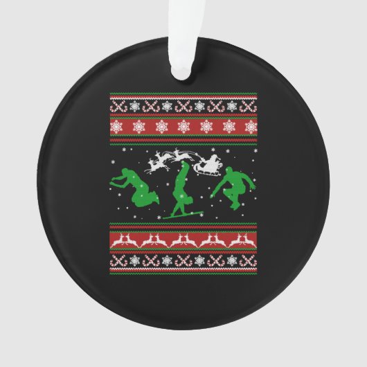 Parkour Shirt - Parkour Christmas Shirt Ornament (Vorderseite)