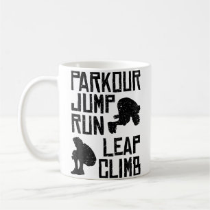 Parkour-Shirt - Springen Laufen Springen Klettern Kaffeetasse