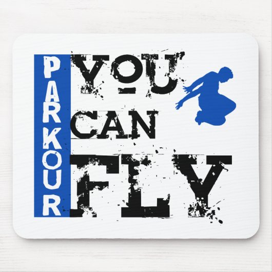 Parkour - Sie können fliegen Mousepad (Vorne)