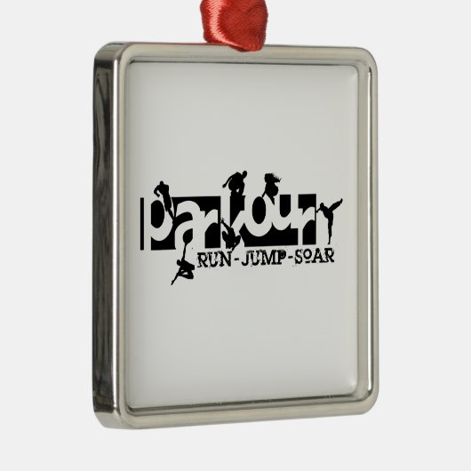 Parkour Silbernes Ornament (Rechts)
