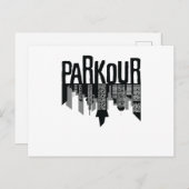 Parkour Skyline Postkarte (Vorne/Hinten)