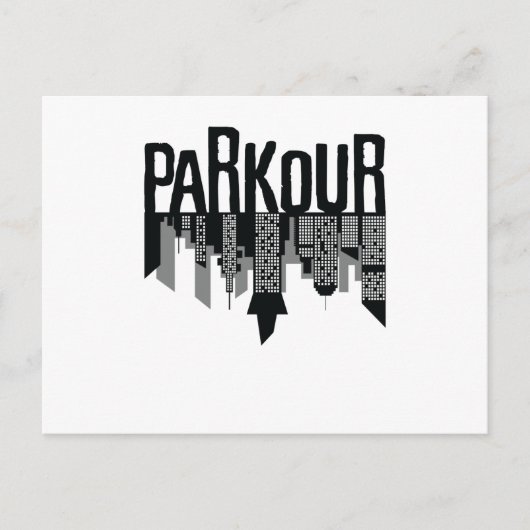 Parkour Skyline Postkarte (Vorderseite)