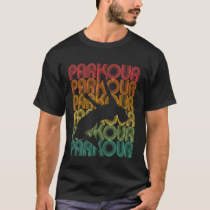 Parkour-Typografie-Design Parcours Freerunning B T-Shirt