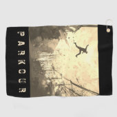 Parkour Urban Free Running Freestyling Golfhandtuch (Horizontal)