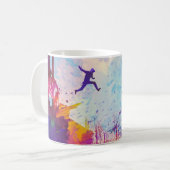 Parkour Urban Free Running Freestyling Moderne Kun Kaffeetasse (Vorderseite Links)