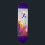 Parkour Urban Free Running Freestyling Moderne Kun Skateboard<br><div class="desc">Der Eindruck eines bunten Künstlers,  in einer urbanen Hinterstraße Parkour zu praktizieren.</div>