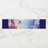 Parkour Urban Free Running Freestyling Moderne Kun Wasserflaschenetikett (Einzelnes Label)