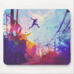 Parkour Urban Free Running Mouse Pad Mousepad<br><div class="desc">Der Eindruck eines bunten Künstlers,  in einer urbanen Hinterstraße Parkour zu praktizieren. Entworfen für Sie von Evco Studio.</div>