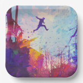 Parkour Urban Free Running Pappteller (Vorderseite)