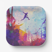 Parkour Urban Free Running Pappteller (Vorderseite)
