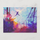 Parkour Urban Free Running Stationer Postkarte (Vorderseite)