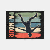 Parkour, Urban Gymnast, Traceur, Runner Fleecedecke (Vorderseite (Horizontal))