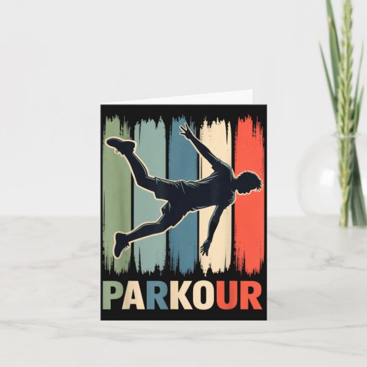 Parkour, Urban Gymnast, Traceur, Runner Karte (Vorderseite)