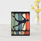 Parkour, Urban Gymnast, Traceur, Runner Karte (Gelbe Blume)