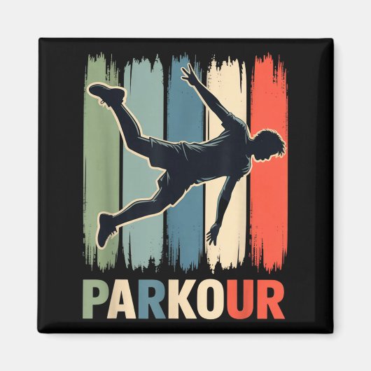 Parkour, Urban Gymnast, Traceur, Runner Magnet (Vorne)