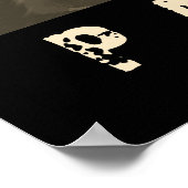 Parkour Urban Obstacle Course Moderne Sepia Poster (Ecke)