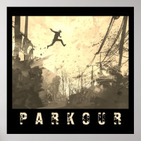 Parkour Urban Obstacle Course Moderne Sepia