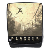 Parkour Urban Obstacle Course Moderne Sepia Rucksack (Vorderseite)