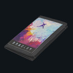 Parkour Urban Obstacle Course Moderner Name Tri-fold Geldbeutel<br><div class="desc">Parkour Urban Obstacle Course Moderner Personalisierter Name Dreifache BrieftascheEin farbenprächtiger moderner Künstler Eindruck von Parkour in einem städtischen Hintergrund praktiziert.</div>