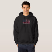 Parkour US Flag graphic minimalistic freerunning P Hoodie (Vorne ganz)