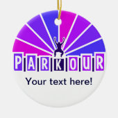 PARKOUR Verzierung, fertigen besonders an Keramikornament (Vorne)