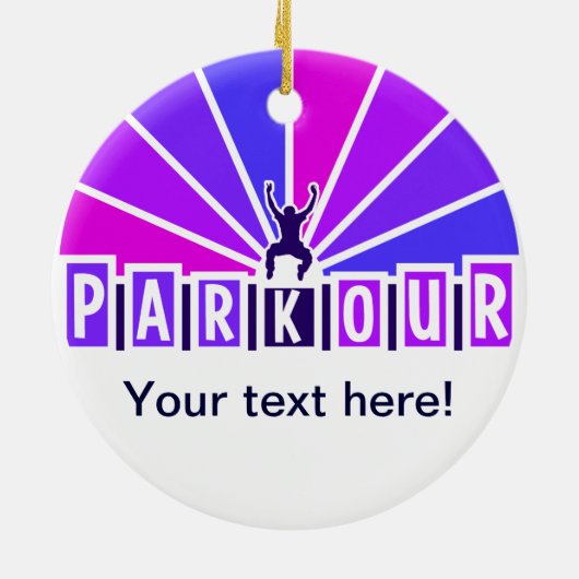 PARKOUR Verzierung, fertigen besonders an Keramikornament (Hinten)