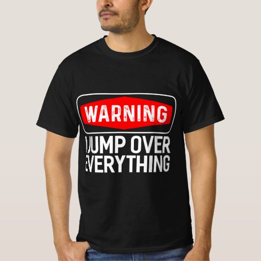Parkour Warning I Jump Over Everything Free Runnin T-Shirt (Vorderseite)