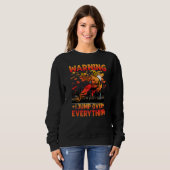 Parkour Warning I jump over everything funny sayin Sweatshirt (Vorne ganz)