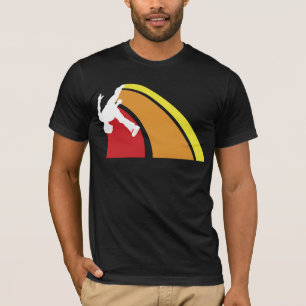 parkour zeichnet warme Farben T-Shirt