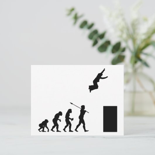 Parkourist Postkarte (Stehend Vorderseite)