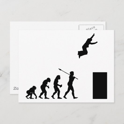 Parkourist Postkarte (Vorne/Hinten)