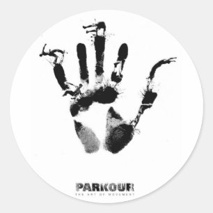 Parkplakat Runder Aufkleber