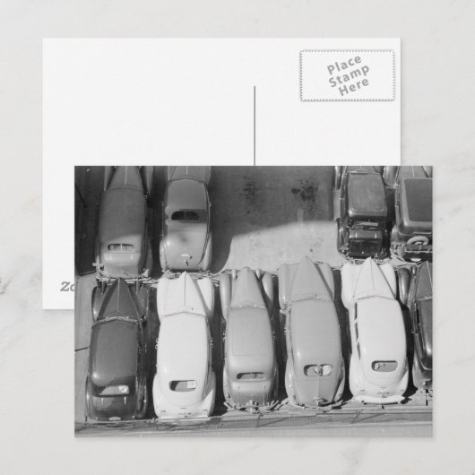 Parkplatz, 1940 postkarte (Vorne/Hinten)