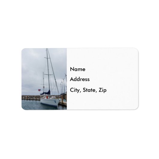 Parkplatz Adressaufkleber (Vorne)