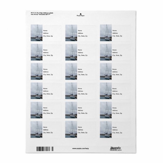 Parkplatz Adressaufkleber (Vorne)