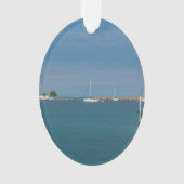 Parkplatz am Hafen von Mackinac Ornament (Vorderseite)