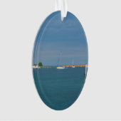 Parkplatz am Hafen von Mackinac Ornament (Vorderseite)