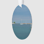 Parkplatz am Hafen von Mackinac Ornament (Vorderseite)