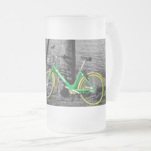 Parkplatz am White Rock Wählen Sie eine Mattierte  Mattglas Bierglas (VorderseiteRechts)