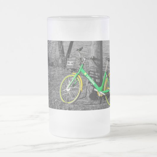 Parkplatz am White Rock Wählen Sie eine Mattierte  Mattglas Bierglas (Mittel)