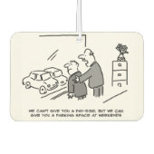 Parkplatz am Wochenende Autolufterfrischer (Vorderseite)