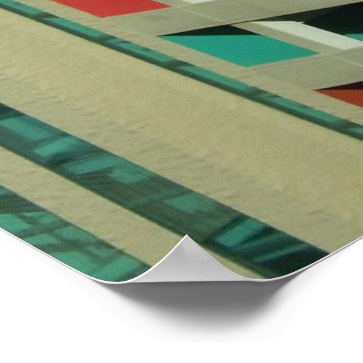 Parkplatz - Art-Deco-Poster Poster (Ecke)