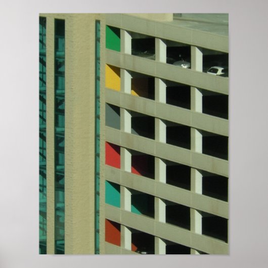 Parkplatz - Art-Deco-Poster Poster (Vorne)