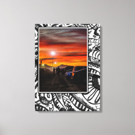 Parkplatz bei Dusk Leinwanddruck