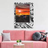 Parkplatz bei Dusk Leinwanddruck (Insitu (Wohnzimmer))