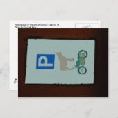 Parkplatz beim TransPecos Guitars - Alpen, TX Postkarte (Vorne/Hinten)