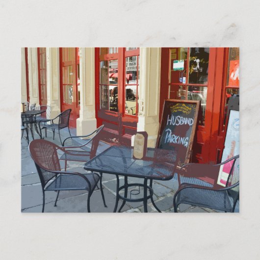 Parkplatz für Ehemänner in Charleston Postkarte (Vorderseite)
