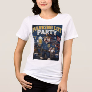Parkplatz-Party Lustiges Bulldog-Gameday-Tailgate Tri-Blend Shirt
